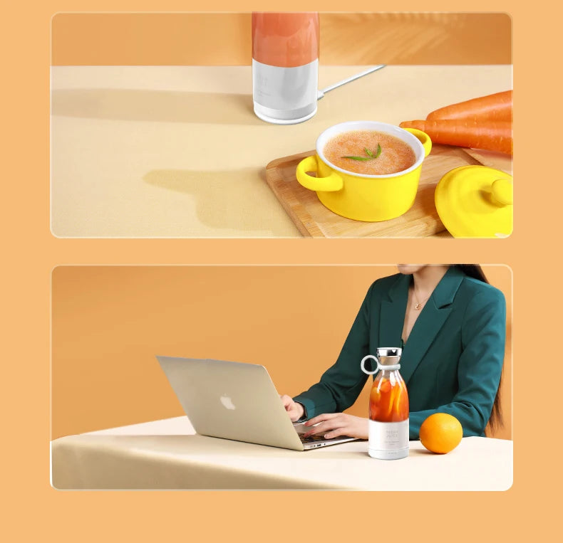 Mini mixeur à jus électrique portable avec 6 lames, presse-agrumes, orange, citron, chargement USB, mixeur de fruits, presse-agrumes frais