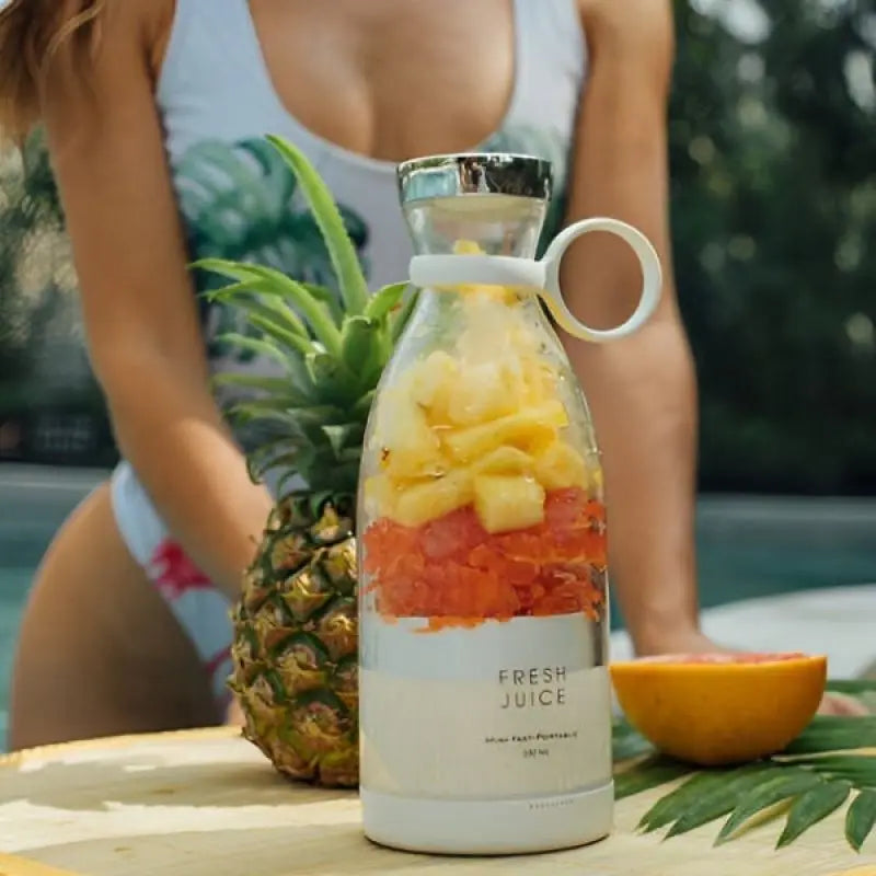Mini mixeur à jus électrique portable avec 6 lames, presse-agrumes, orange, citron, chargement USB, mixeur de fruits, presse-agrumes frais