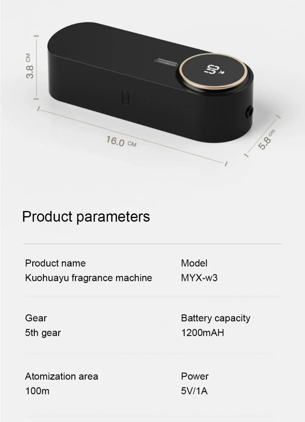 "Diffuseur USB et Purificateur d'Air Portable avec Écran - Parfumez et Purifiez Facilement" - Swfitshop
