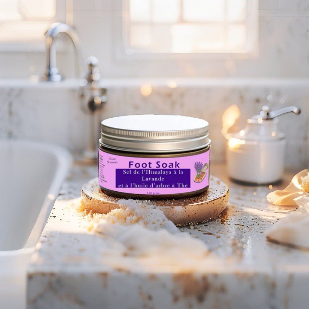 Sels de bain de pieds de l'Himalaya, 150 g, aux fleurs de lavande séchées, anti - odeurs, bain de pieds, spa - Swfitshop